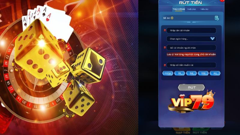 Quy tắc nạp tiền và rút tiền tại cổng game