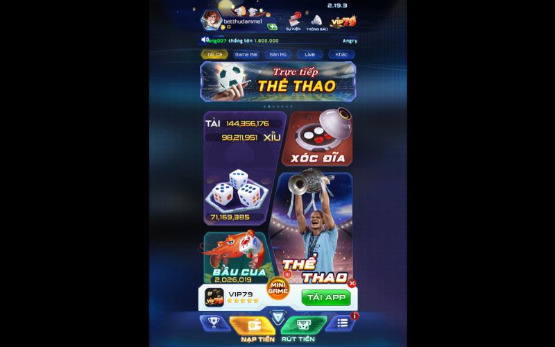 Cổng game hỗ trợ nạp tiền đa phương thức, an toàn